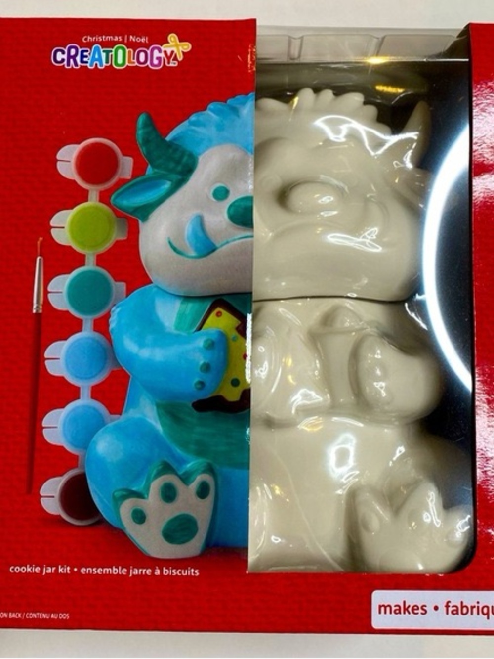 Creatology Holiday DIY Monster Cookie Jar Kit, NWT